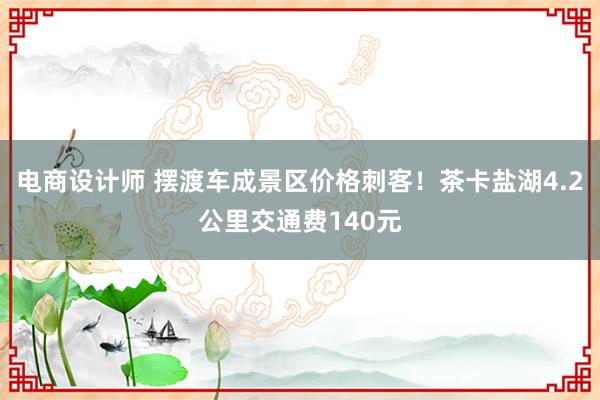 电商设计师 摆渡车成景区价格刺客！茶卡盐湖4.2公里交通费140元