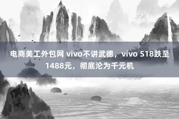 电商美工外包网 vivo不讲武德，vivo S18跌至1488元，彻底沦为千元机