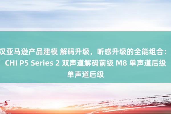 武汉亚马逊产品建模 解码升级，听感升级的全能组合：MICHI P5 Series 2 双声道解码前级 M8 单声道后级